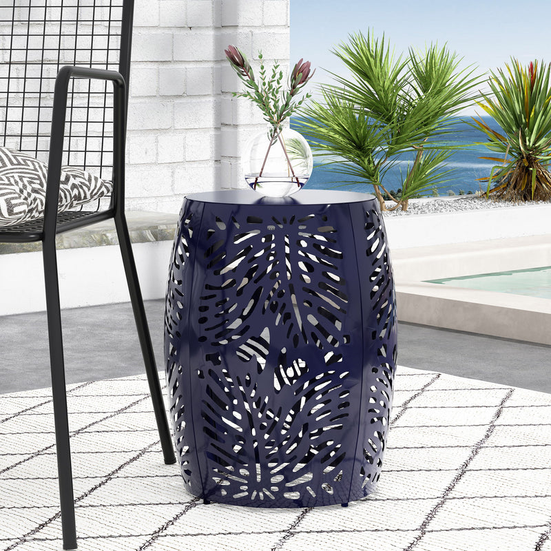 Modern Design Metal End Table, Large