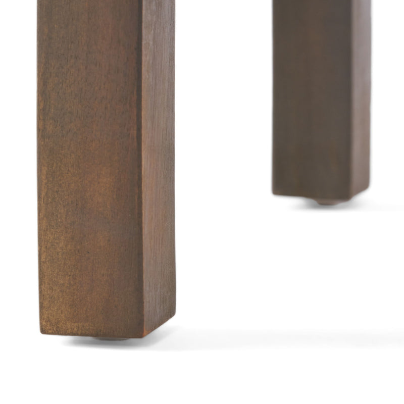 Kinesis - Outdoor Side Table With Slatted Top And Wood Frame