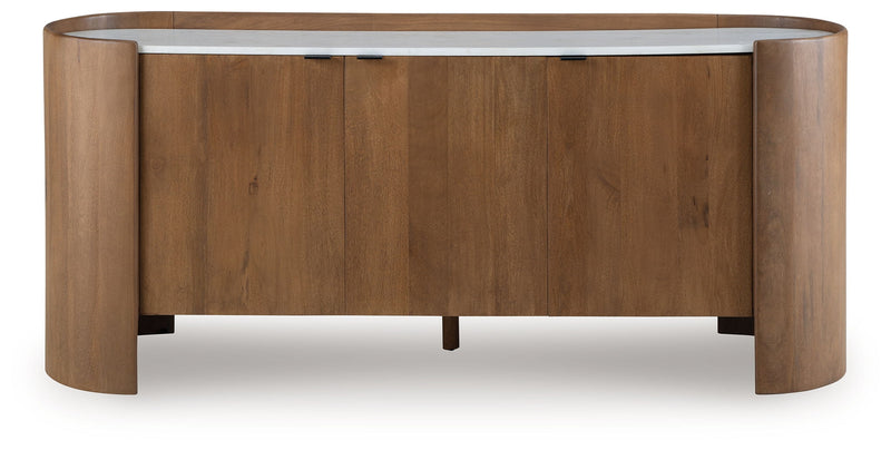 Fitzroy - Accent Cabinet - Brown / White