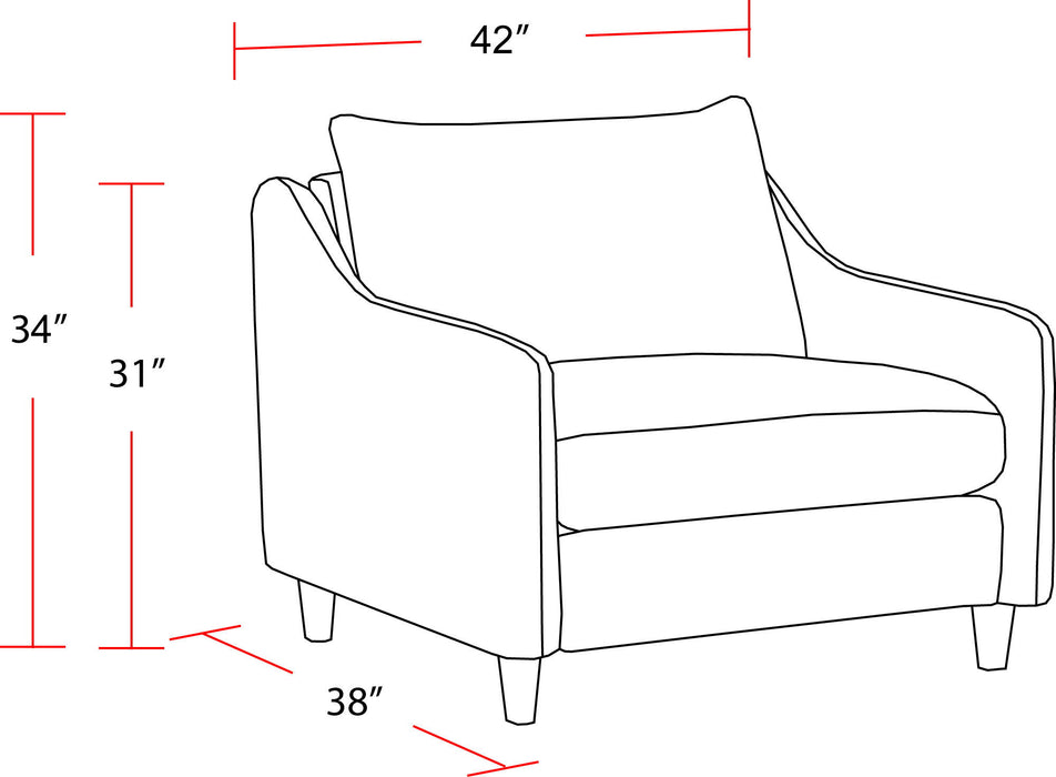 Vogue - Fabric Arm Chair