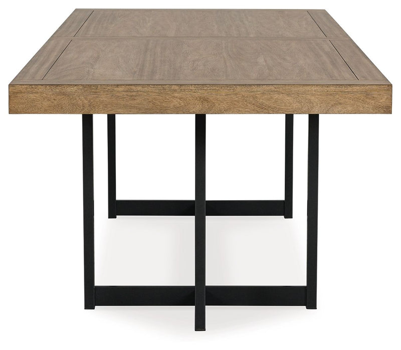 Tomtyn - Rectangular Dining Room Extension Table - Light Brown
