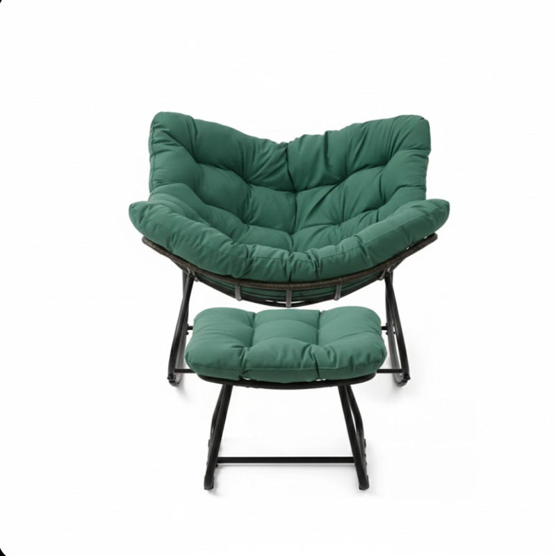 Egg Rocking Chair With Ottoman