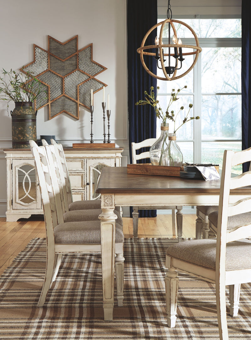 Realyn - Rectangular Dining Room Extension Table - Chipped White
