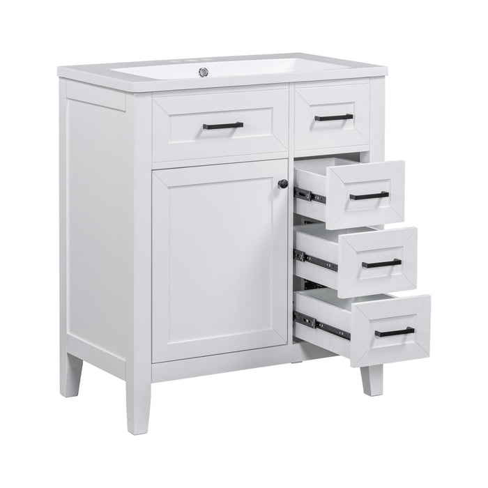 Modern Bathroom Vanity With Sink Combo, 3 Drawers