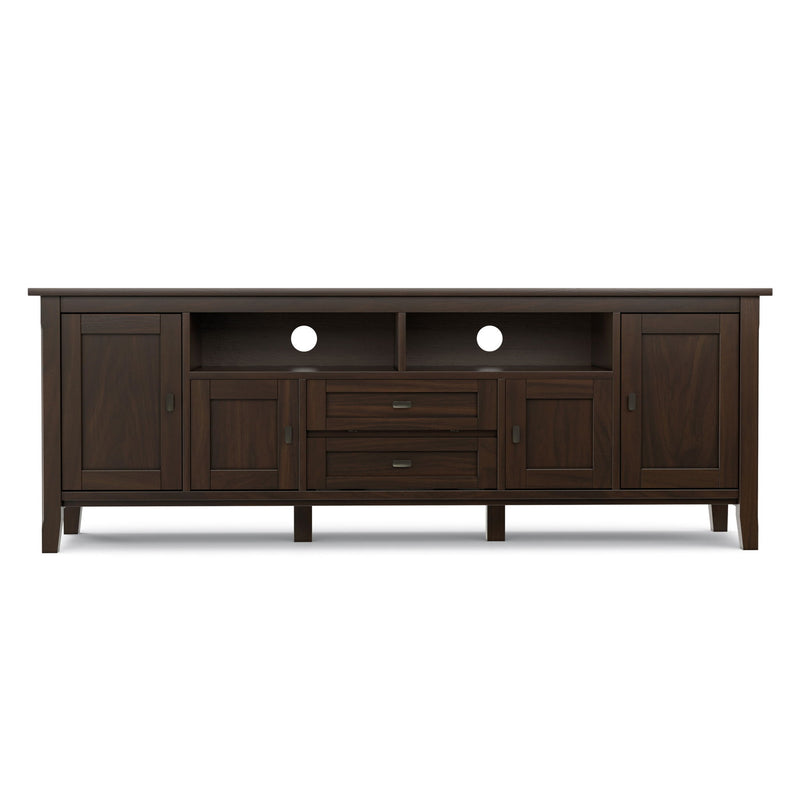 Warm Shaker - TV Media Stand Handcrafted - Tobacco Brown