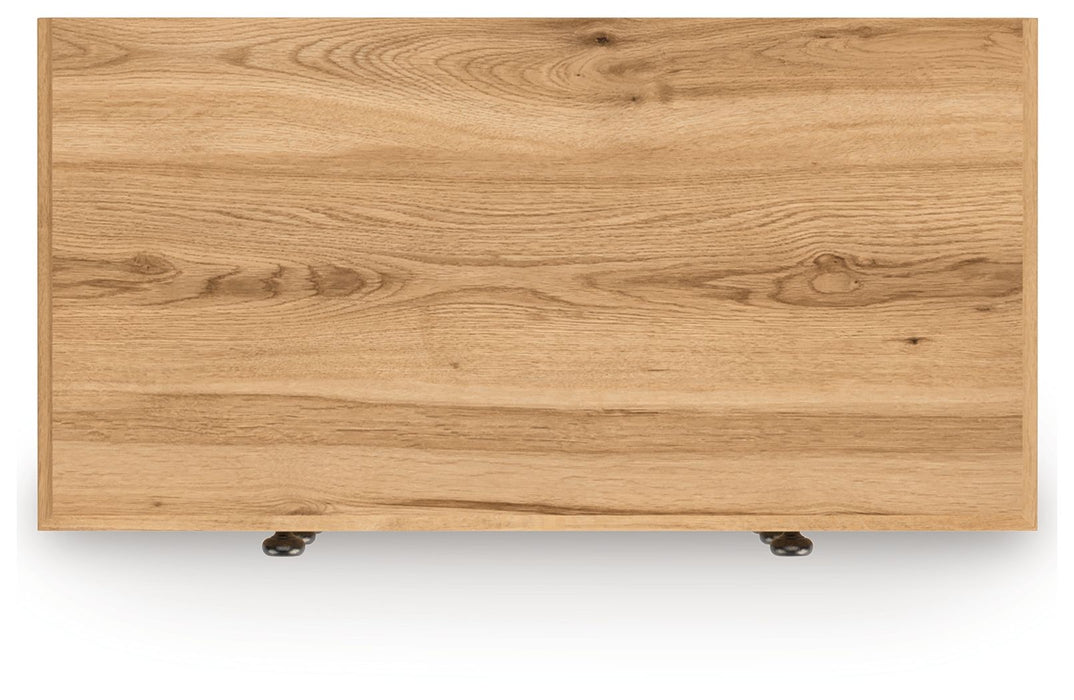 Aleaport - Five Drawer Chest - Warm Brown