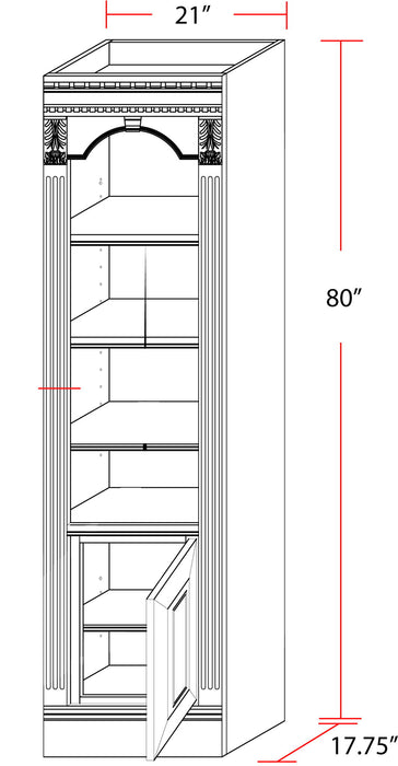 Huntington - Open Top Bookcase