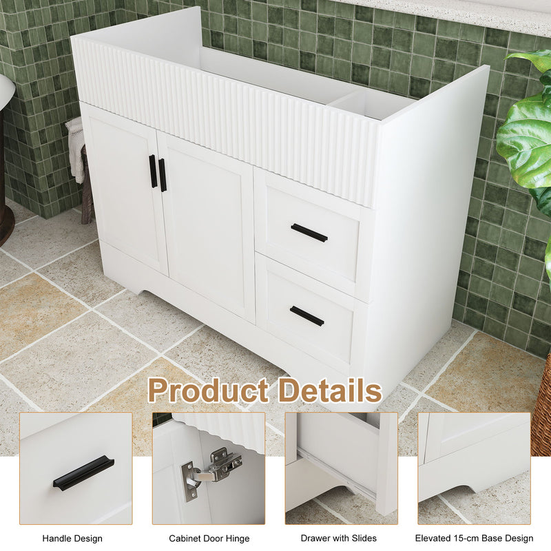 Modern Bathroom Vanity With 2 Drawers