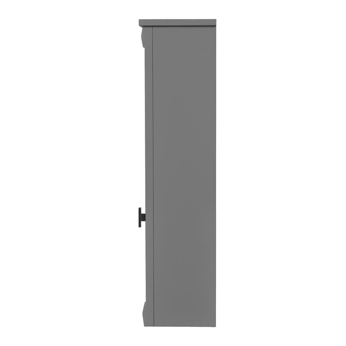 Wall Mounted Bathroom Cabinet With Mirror And 5 Shelves, Rectangular Design