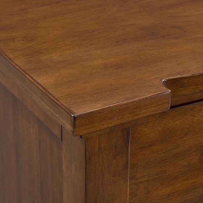 Gage Sleigh Storage Bedroom Set in Chestnut