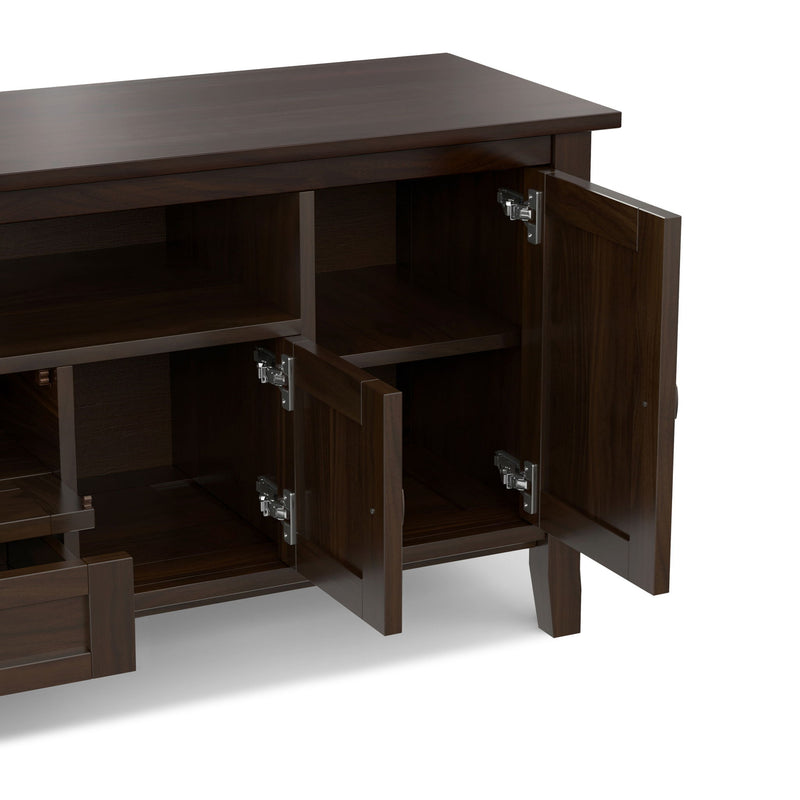 Warm Shaker - TV Media Stand Handcrafted - Tobacco Brown