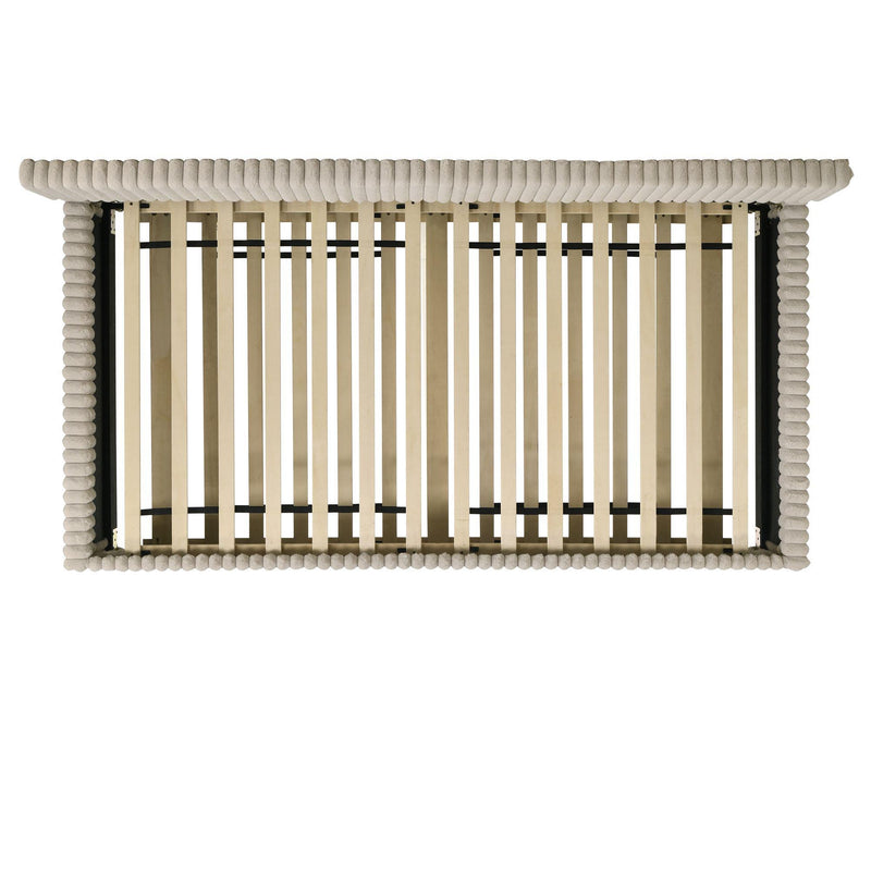 Arden - Twin Daybed With Trundle - Corduroy Beige