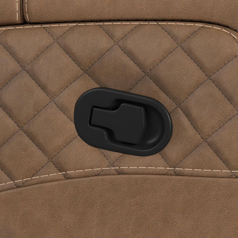 Side Kick - Sofa With Ddt, Wireless Charger, Cupholders And White Led Light - Simba Saddle