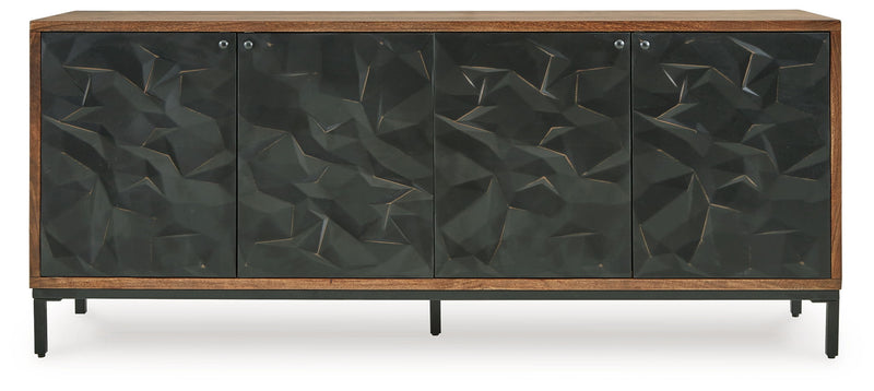 Dorannby - Accent Cabinet - Black / Brown