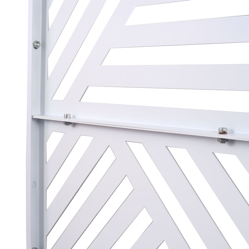 Freestanding Outdoor & Indoor Freestanding Metal Privacy Screen