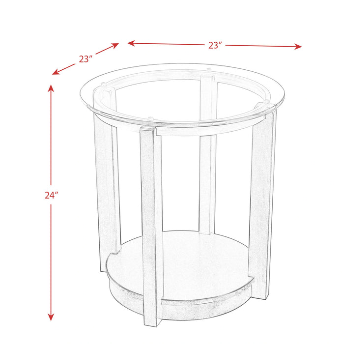 Elsa 2PC Occasional Table Set-Coffee Table & End Table
