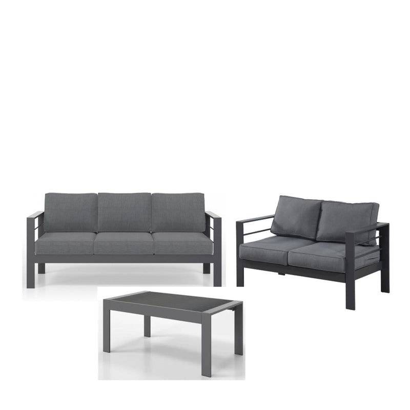 Outdoor Patio Set All-Weather With Thick Cushions
