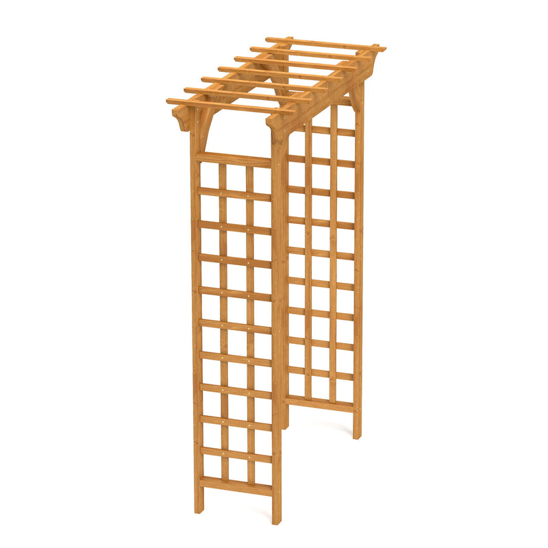 Arbor, Wedding Arch For Ceremony, Trellis For Plant Climbing, Christmas Decor Pergola For Garden Backyard - Yellow