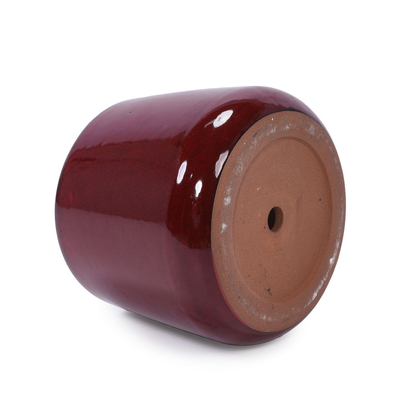4 Pieces Planter Pot, Indoor Outdoor Flowerpot For Patio, Garden, Or Windowsills - Bean Paste Red