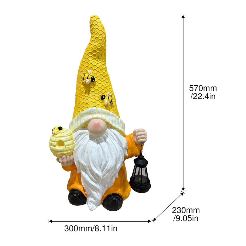Magnesium Oxide Tree Spirit Old Man Statue With Bee Decor Garden Sculpture Ornament