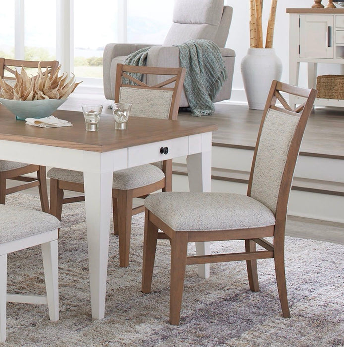 Americana Modern Dining - Upholstered Dining Chair (Set of 2) - Cotton White