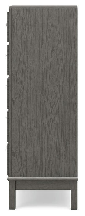 Mazing - Five Drawer Chest - Gray