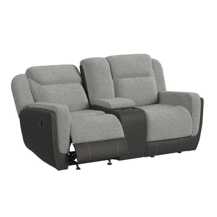 Hornet Motion Glider Loveseat with Console