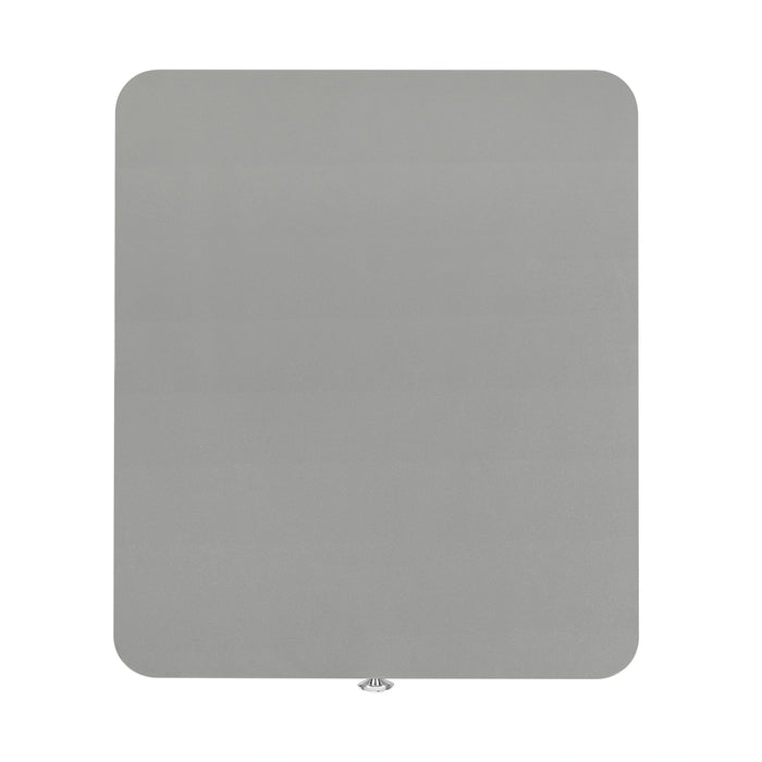 Avril Chairside Table with Power/USB in Silver