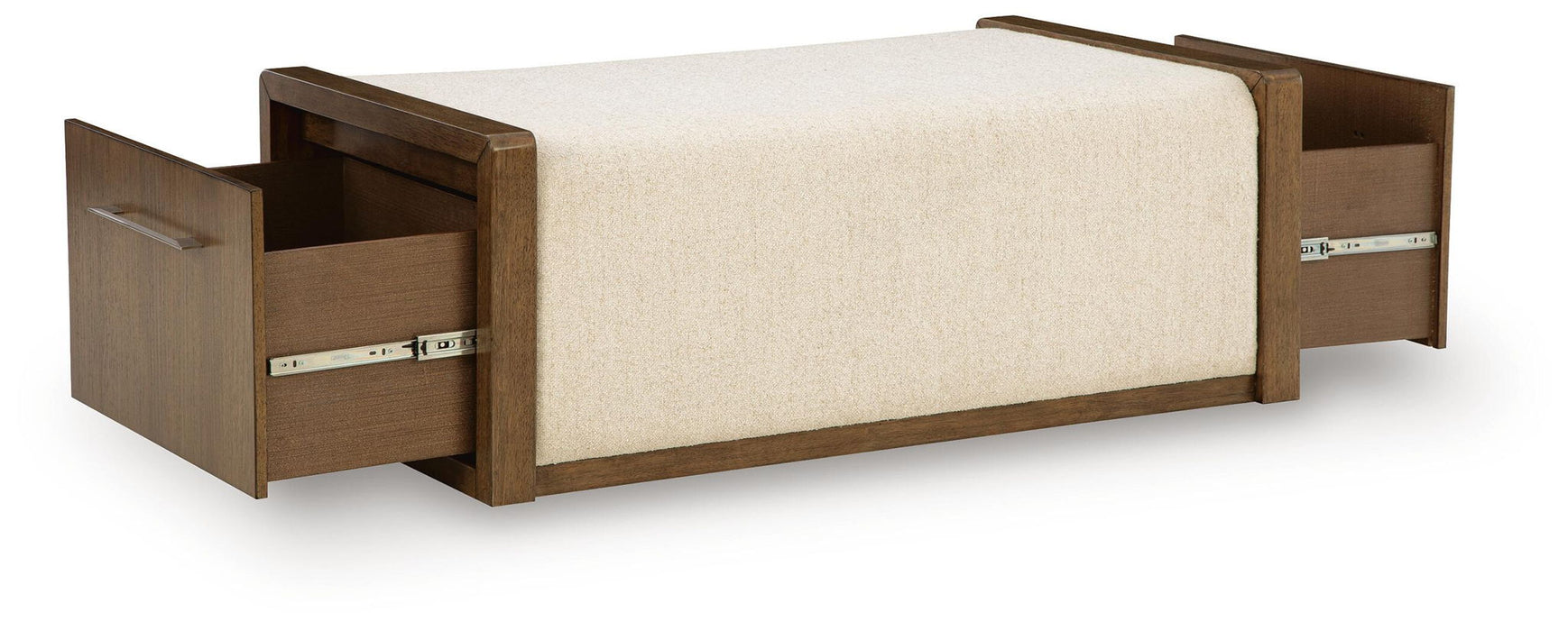 Marxmore - Upholstered Ottoman With Storage - Brown