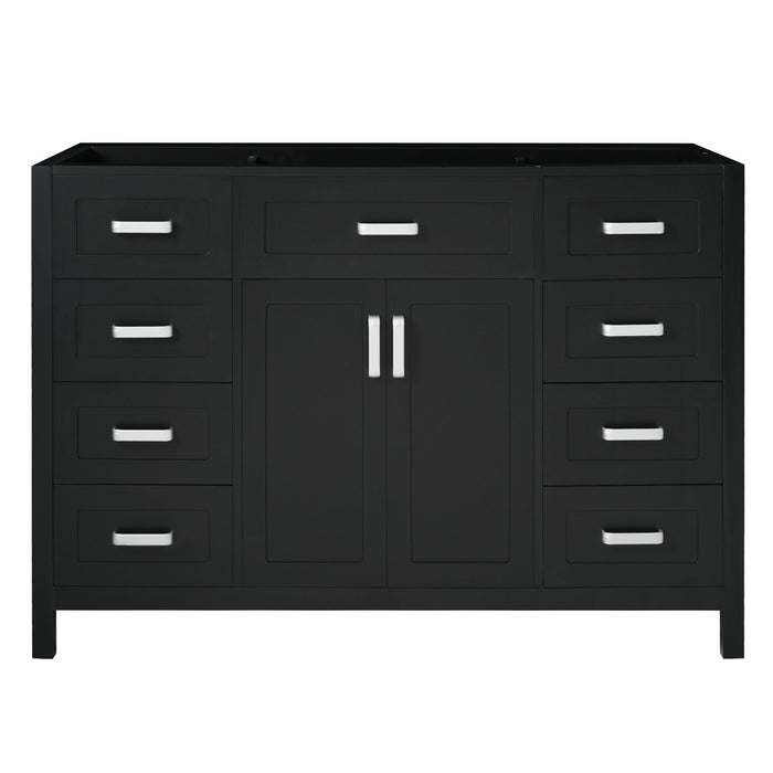 Bathroom Vanity Cabinet Only With 2 Soft Close Doors And 8 Drawers