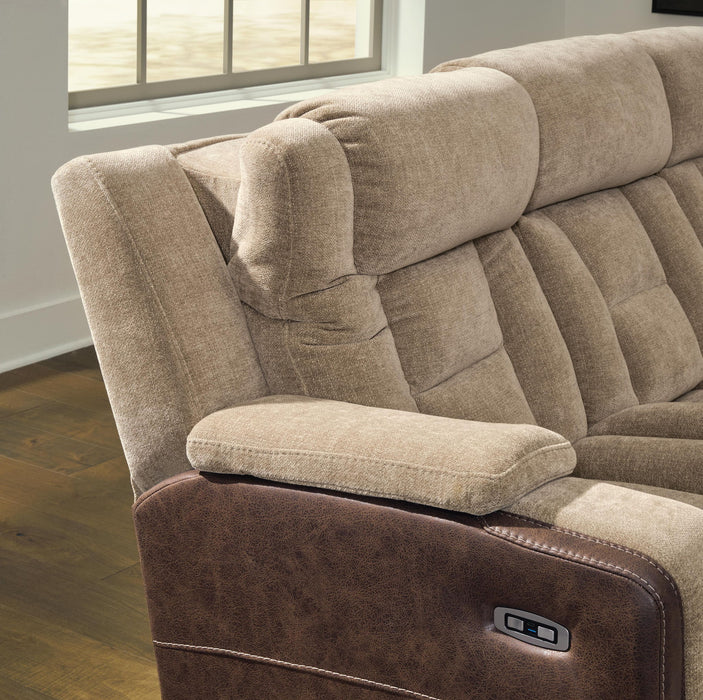 Mixed Motion - Power Reclining Sofa With Adjustable Headrest