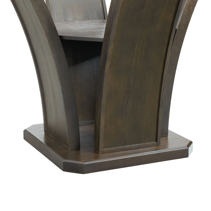 Dapper 5PC Round Dining Set in Walnut-Table & Four Chairs
