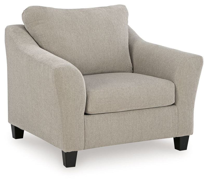 Willarae - 2 Pc. - Chair And A Half, Ottoman - Taupe