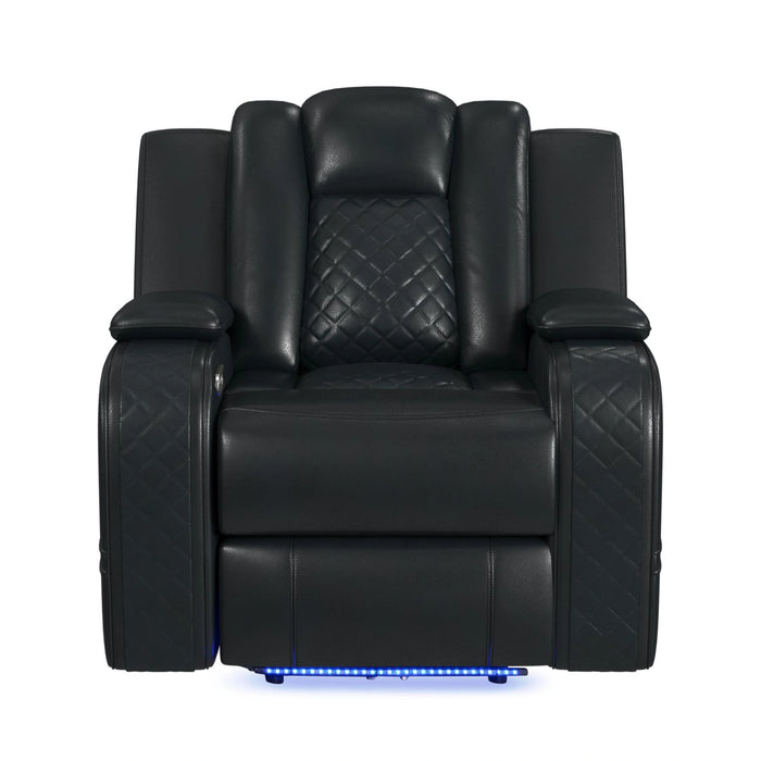 Carlo Power Motion Recliner with Power Headrest, LED