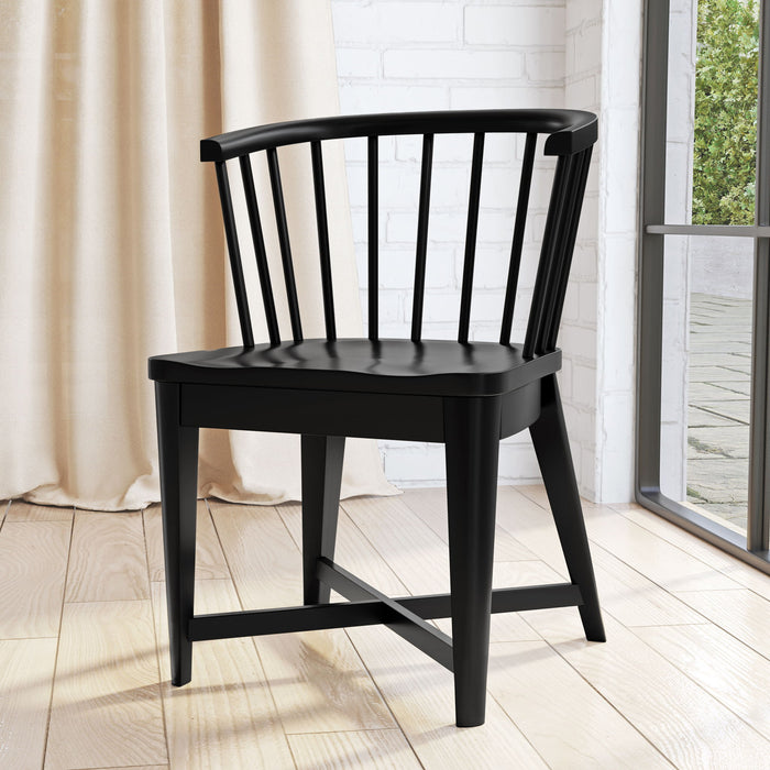 Americana Modern Dining - Dining Barrel Chair (Set of 2) - Black