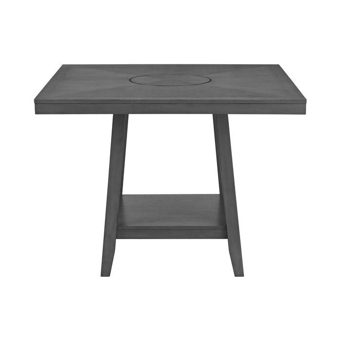 Seneca Square Counter Table with Lazy Susan