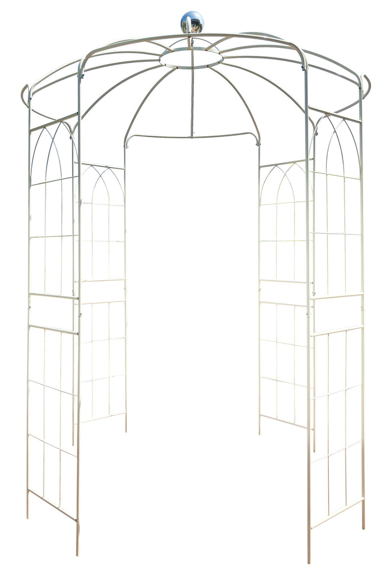Metal Garden Arch Iron Garden Arbors Gazebo Dia High Birdcage Shape Pergola Pavilion For Wedding Ceremony