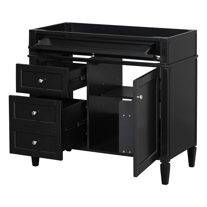 Bathroom Vanity With 2 Drawers And Tip-Out Drawer, Storage Cabinet