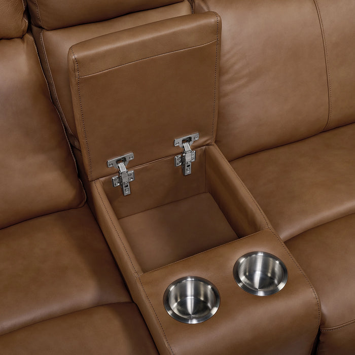 Mustang P3 Loveseat with Console in Aline