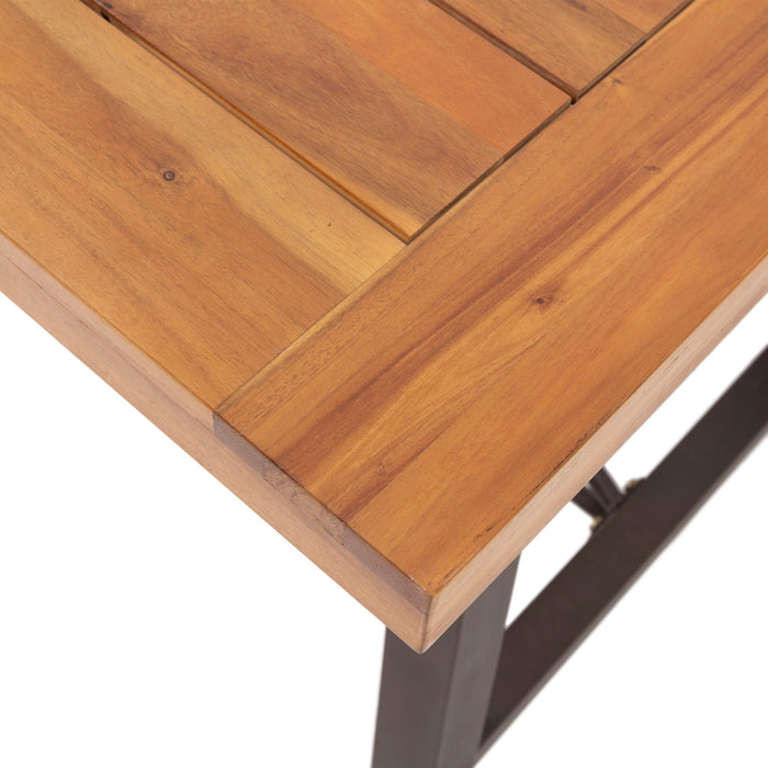 Catriona - 3 Piece Wood Outdoor Dining Set - Teak