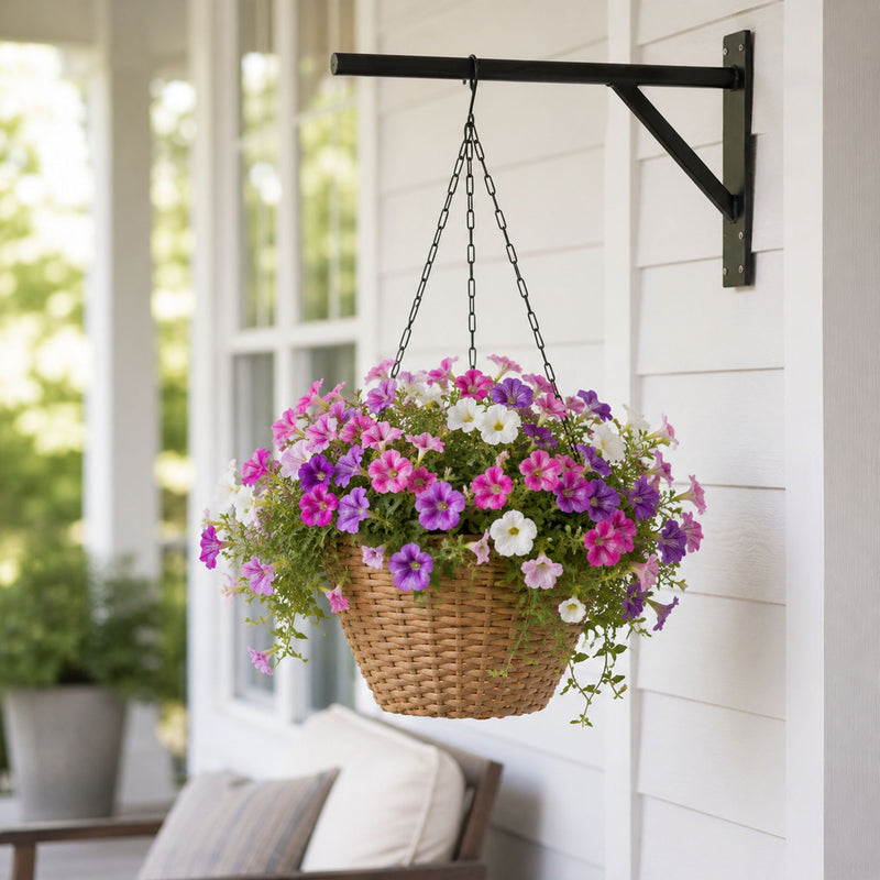 Hanging Planters, Indoor Outdoor Plant Holders (Set of 2) - Brown