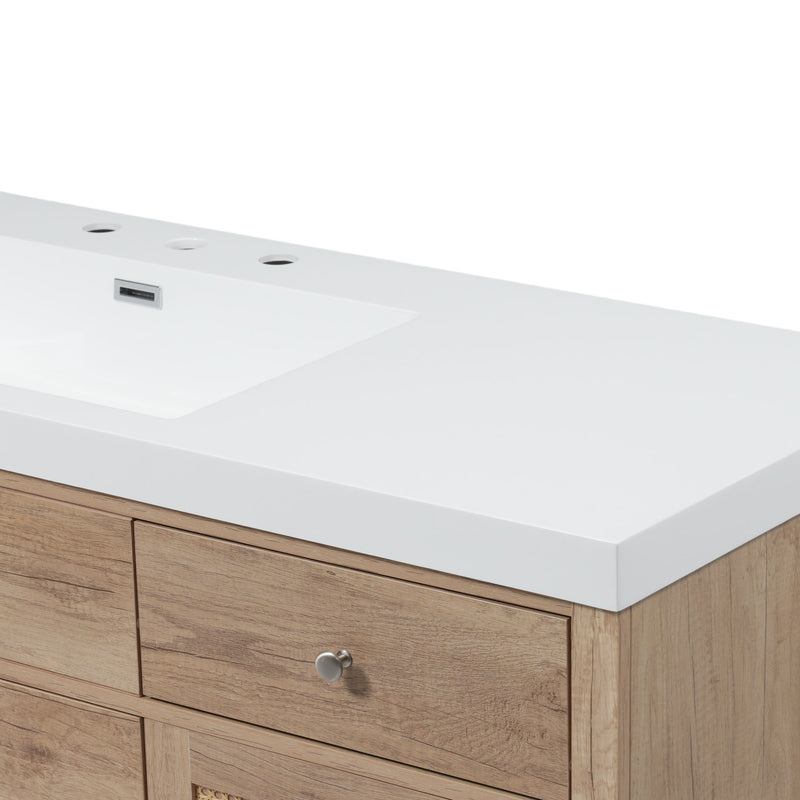 Bathroom Vanity With Sink, 5 Legs, Soft Close Drawers