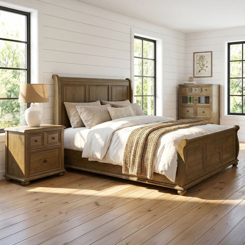 Heritage - Sleigh Bedroom Set - Black