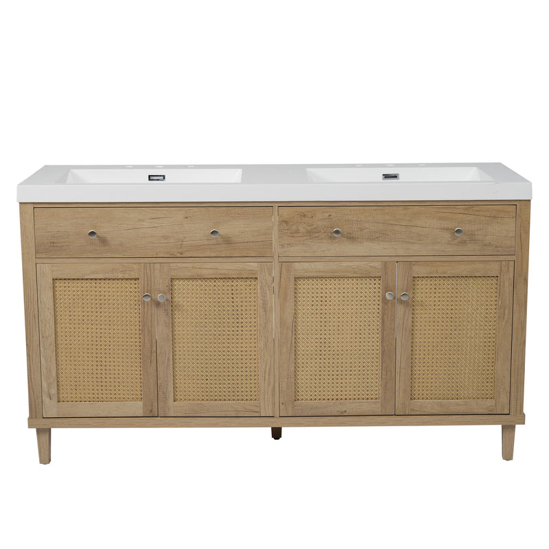 Bathroom Vanity With Double Sink, Large Storage Space