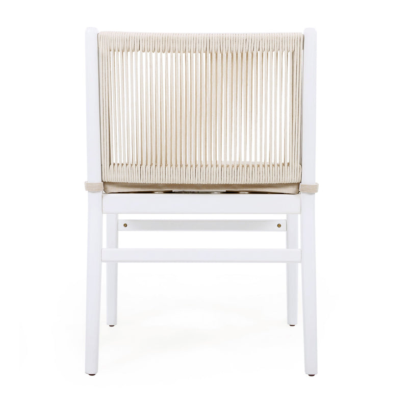 Outdoor Dining Armchair (Set of 2) - Beige / White