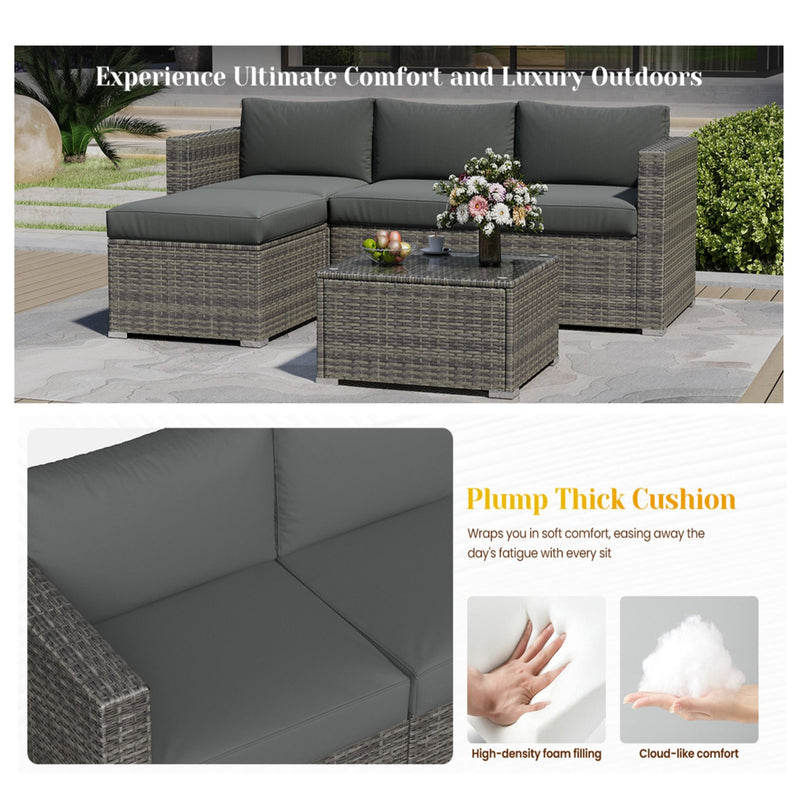 Modern Patio Set With Coffee Table