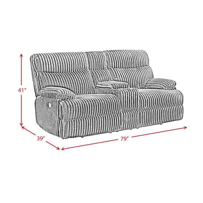 Admiral Living Room Set in Masis Black