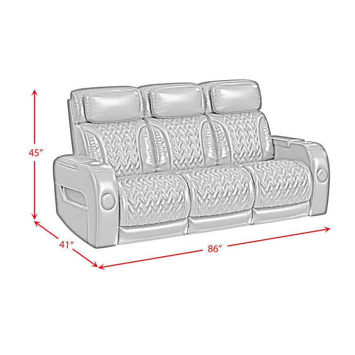 Prime Time - P3 Sofa With I Table, Reading Light, Heat, Massage, LED, And Speaker