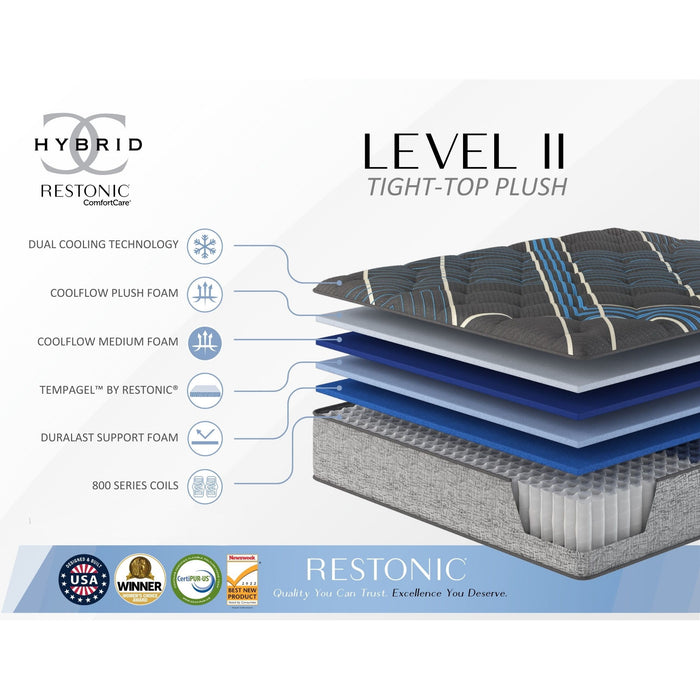 Tempagel - 13" Lux Firm Mattress With Advanced Cooling