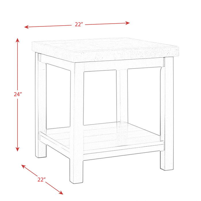 Kansas 2PC Occasional Table Set-Coffee Table & One End Table
